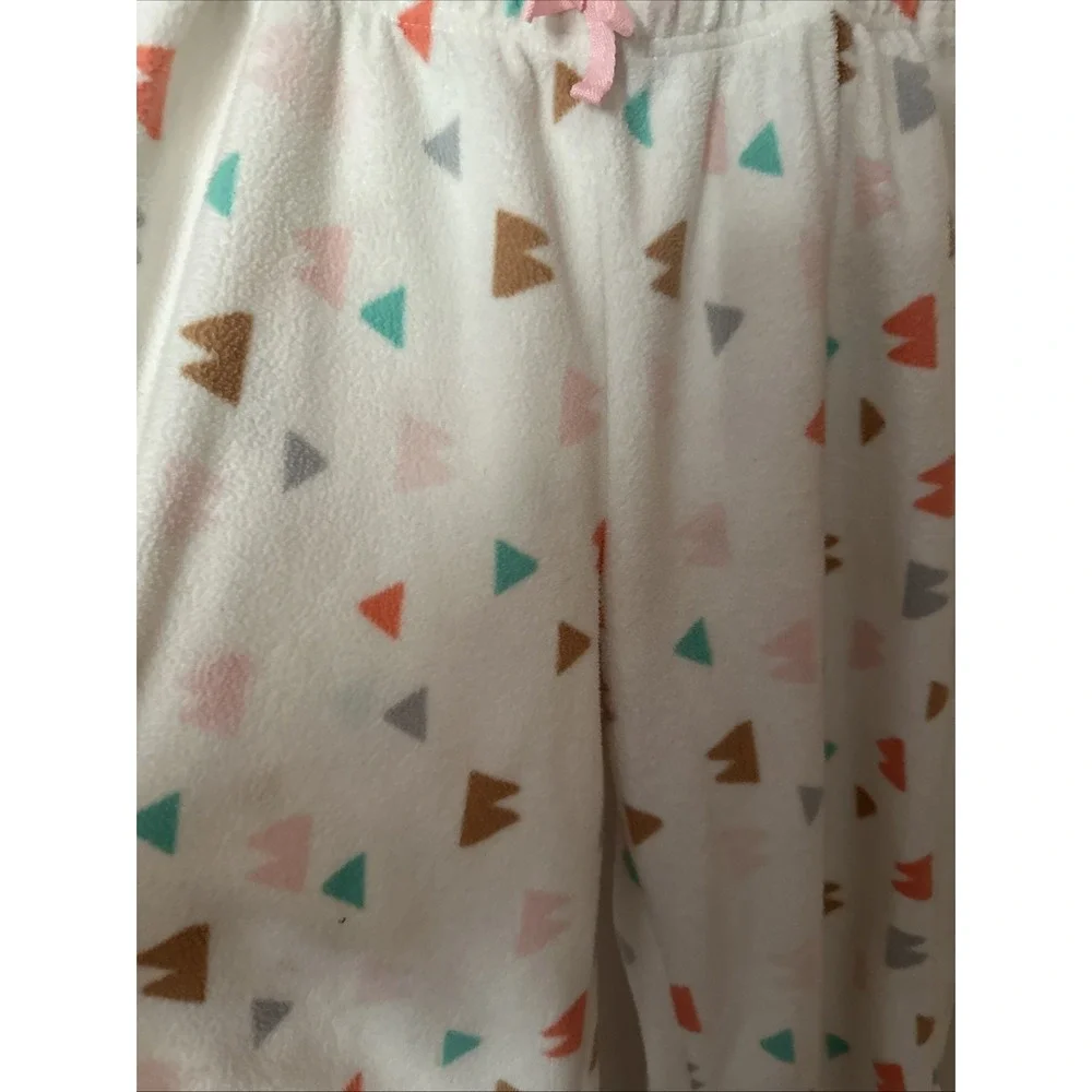 Eddie Bauer Kids Fleece‎ Pajamas Pants L (14/16) Triangles Design FlameResistant